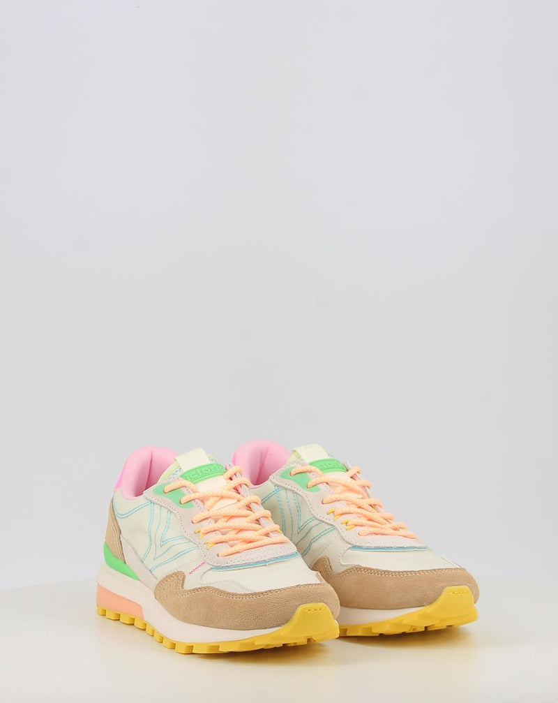 Sneakers VICTORIA LUNA NYLON & SERRAJE MULTICOLOR 1156114 beige