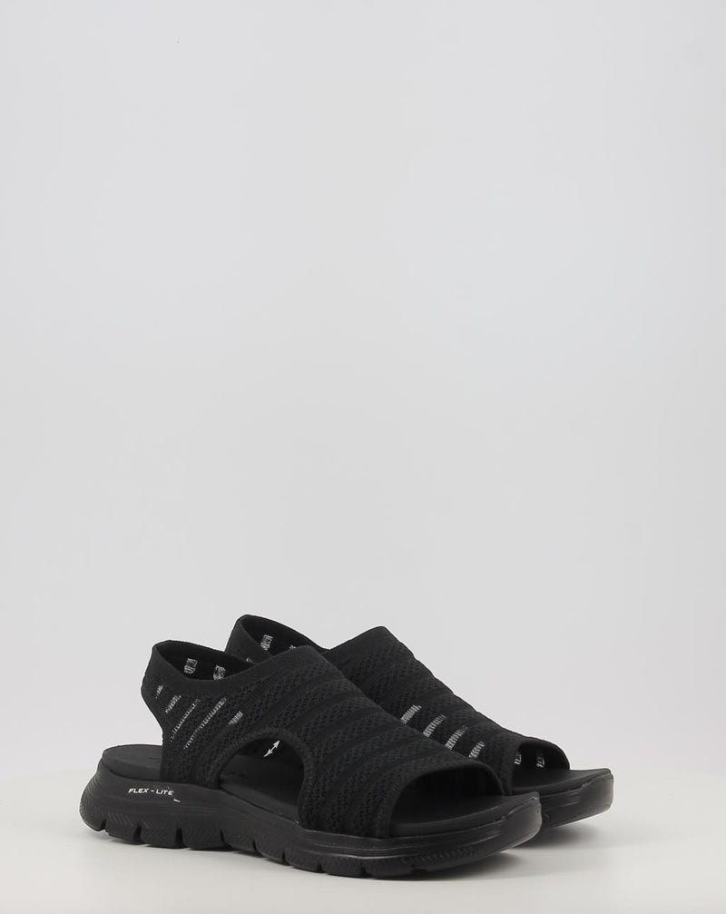 Sandalen SKECHERS FLEX APPEAL 4.0 - BOLDEST 119479 schwarz