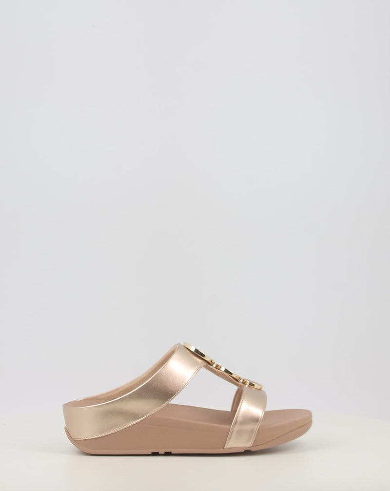 Sandalen FITFLOP HALO BEAD-CIRCLE METALLIC TOE-POST SANDALS metallic