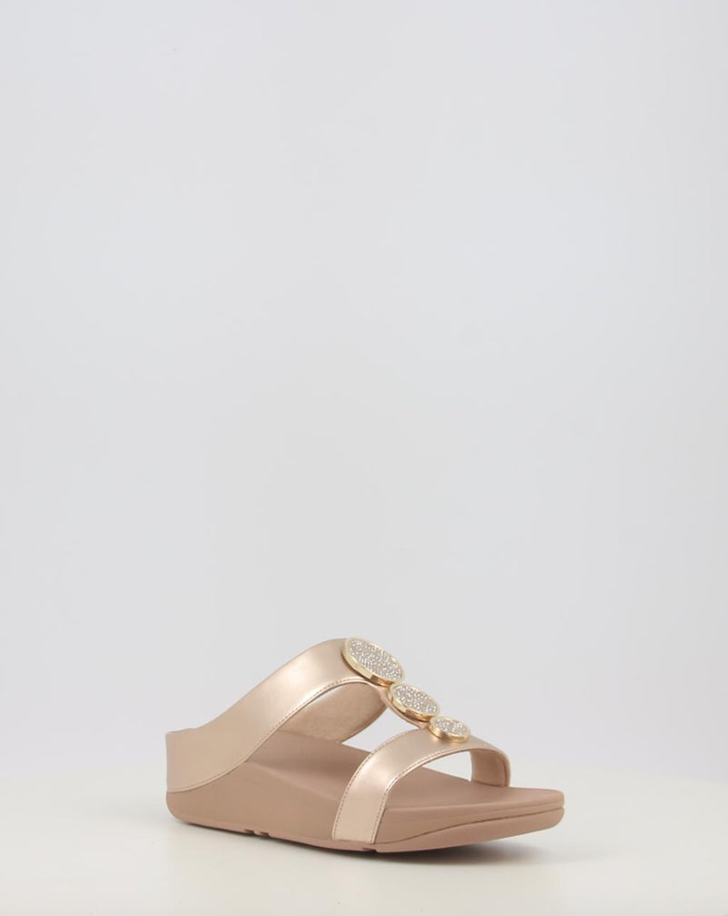 Sandalen FITFLOP HALO BEAD-CIRCLE METALLIC TOE-POST SANDALS metallic