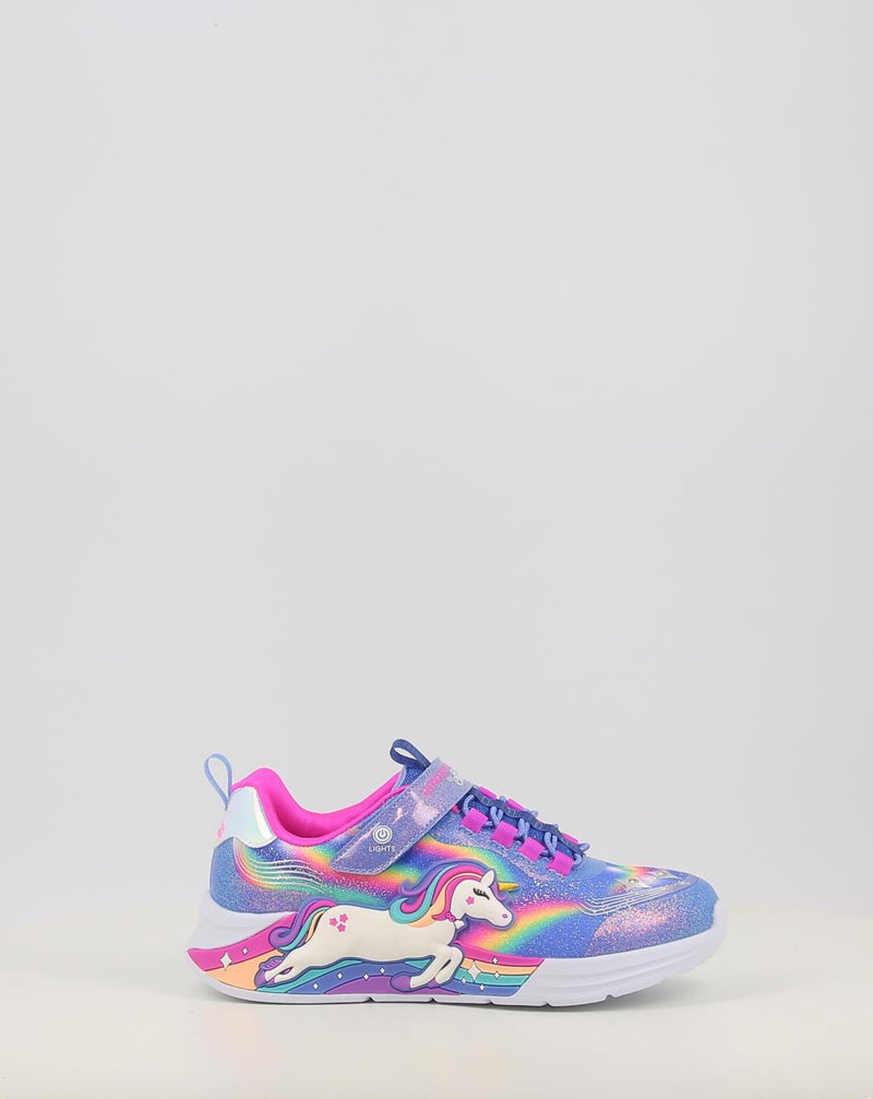 Sneakers SKECHERS S-LIGHTS UNICORN CHASER 302298N-L blau