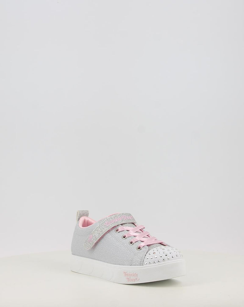 Sneakers SKECHERS TWINKLE TOES: HEART STEPS - SHIMMER 314620L silber