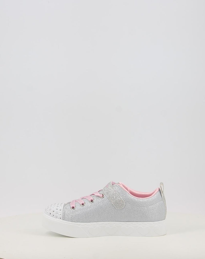 Sneakers SKECHERS TWINKLE TOES: HEART STEPS - SHIMMER 314620L silber