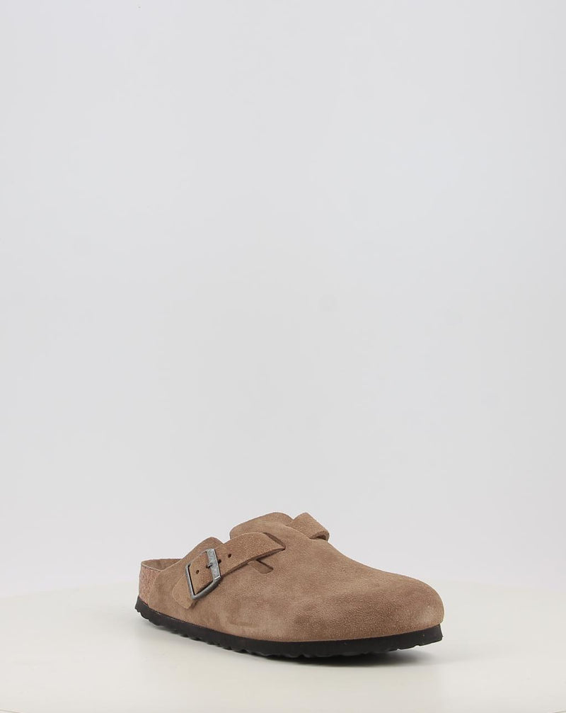 Clogs BIRKENSTOCK BOSTON SFB LEVE DARK TEA TONAL FB Leder