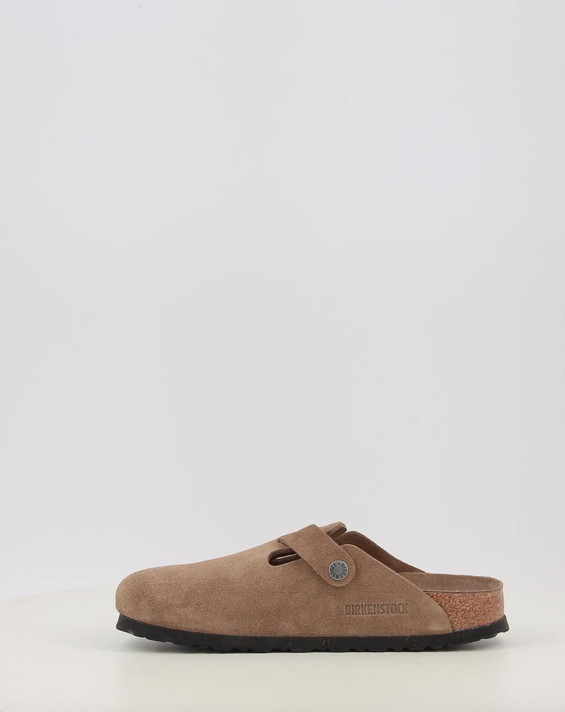 Clogs BIRKENSTOCK BOSTON SFB LEVE DARK TEA TONAL FB Leder